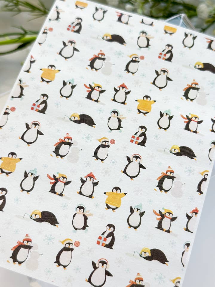 Transfer Paper 421 Penguins #5 | Image Water Transfer for wholesale by Tera Clay