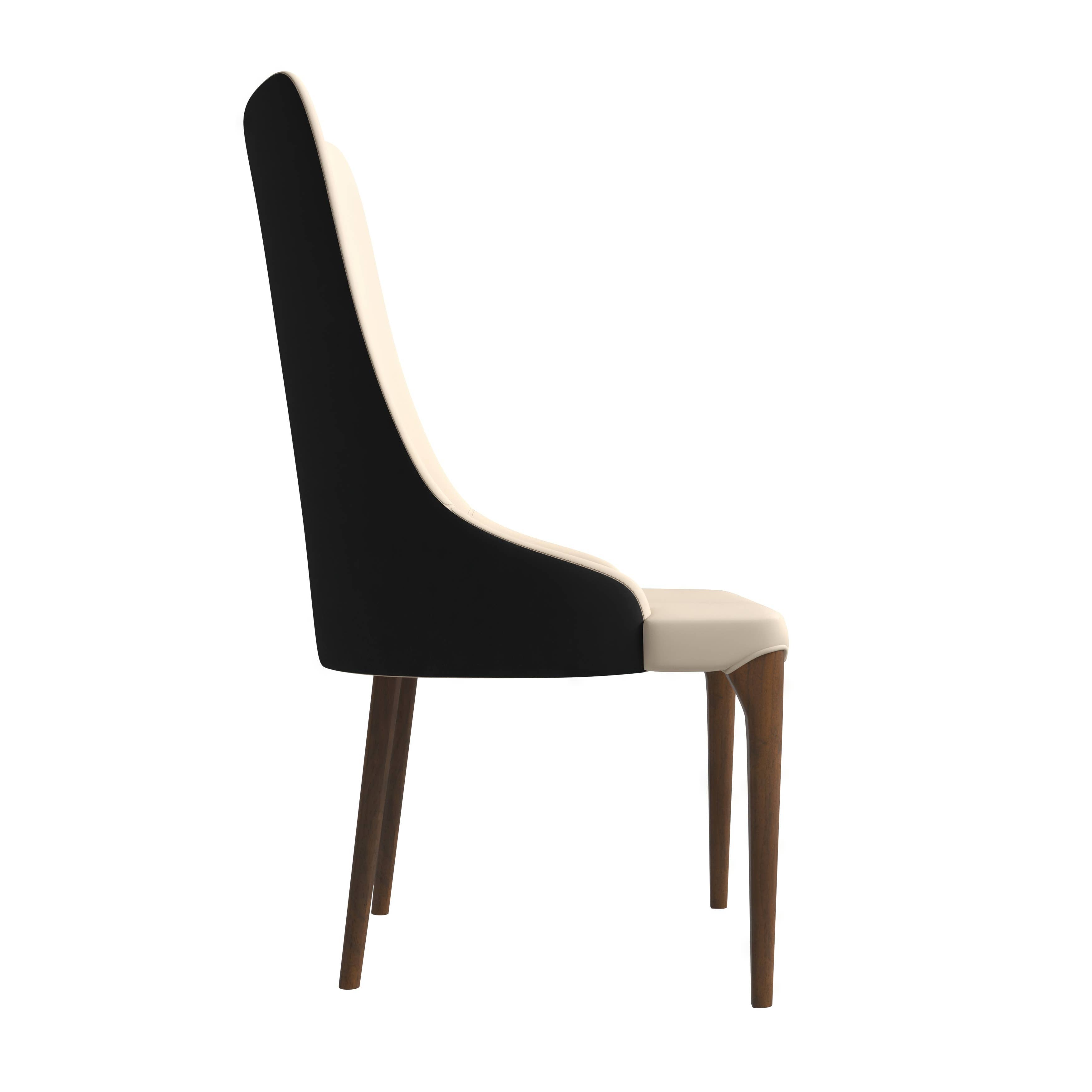 LeisureMod - Wholesale Chair - Elm Modern Leather Dining Chair for Home Kitchen Dining Room4