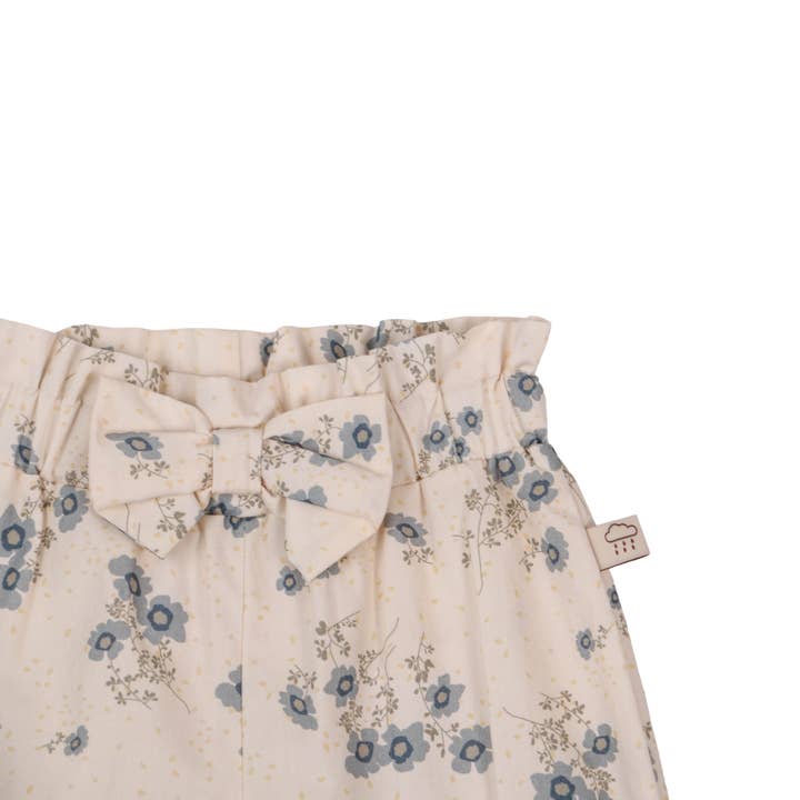 Kitty Pants With Bow - Blue Floral for wholesale on Faire4