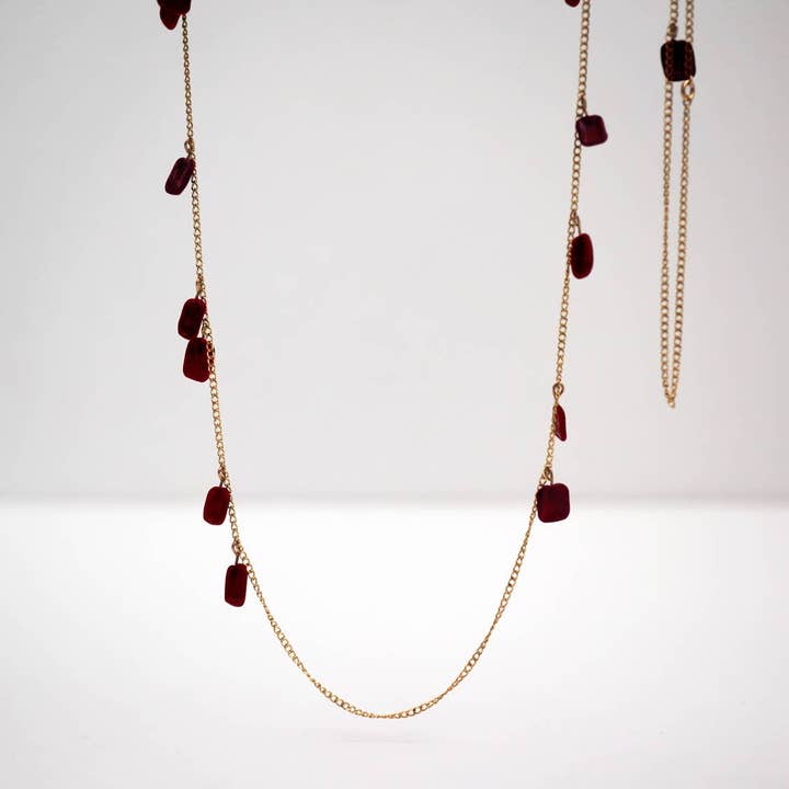 Box Long Strand Necklace for wholesale by Verre Modern