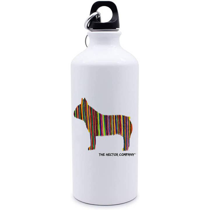 French Bull Dog Water Bottle – Rainbow for wholesale by The Hector Company