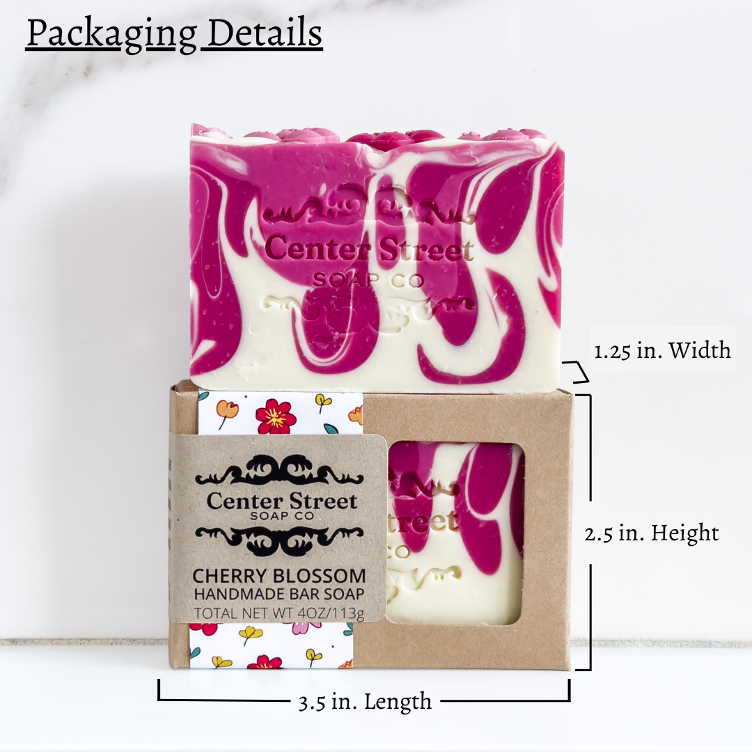 Center Street Soap Co - Wholesale Bar Soap - Cherry Blossom Spring Handmade Bar Soap - 4oz2