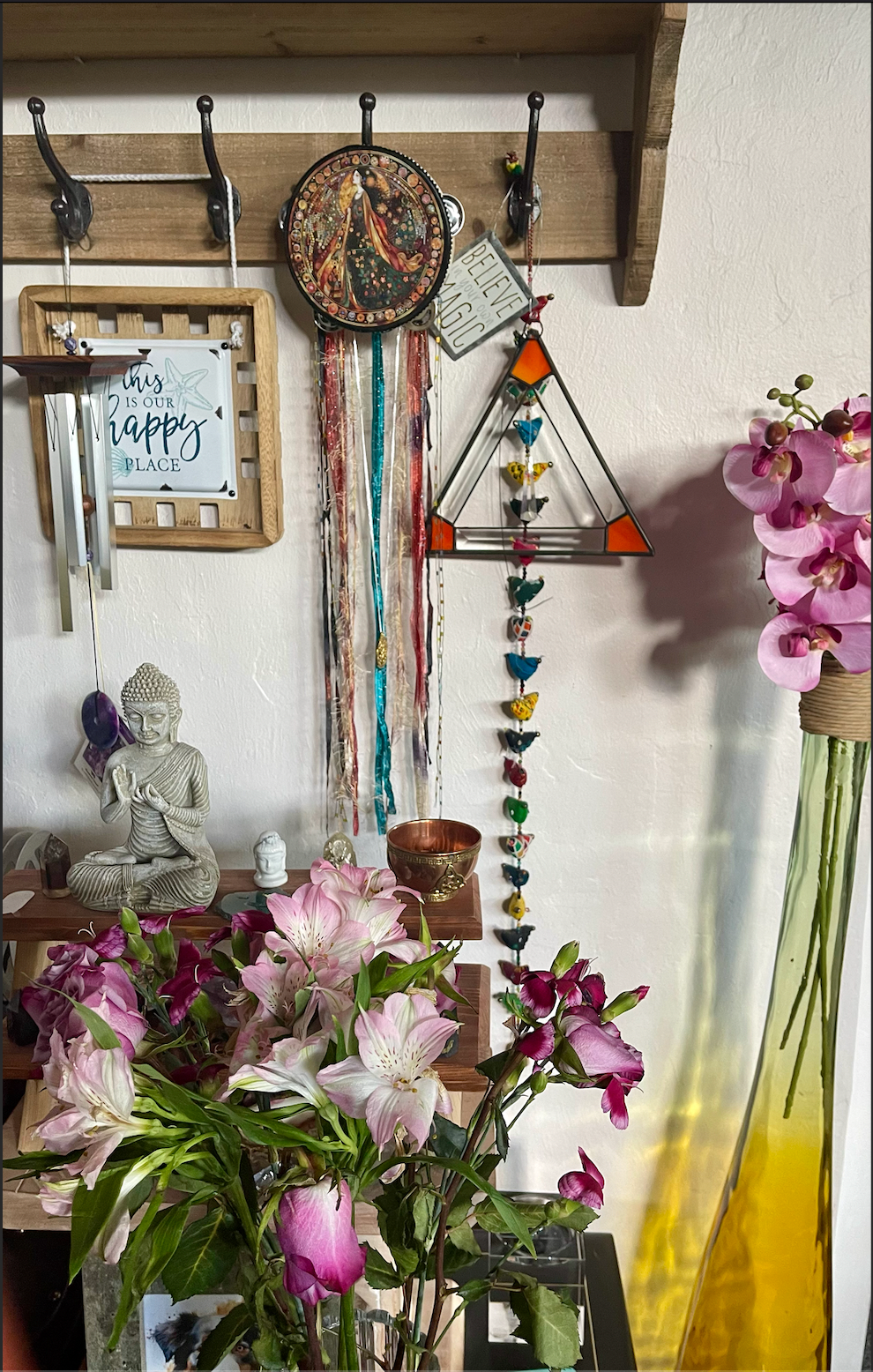 Bodhi Leaf Market - Venta al por mayor Artículo de meditación - Pandereta Decorativa de Pared Charmed Practical Magic de 6"1