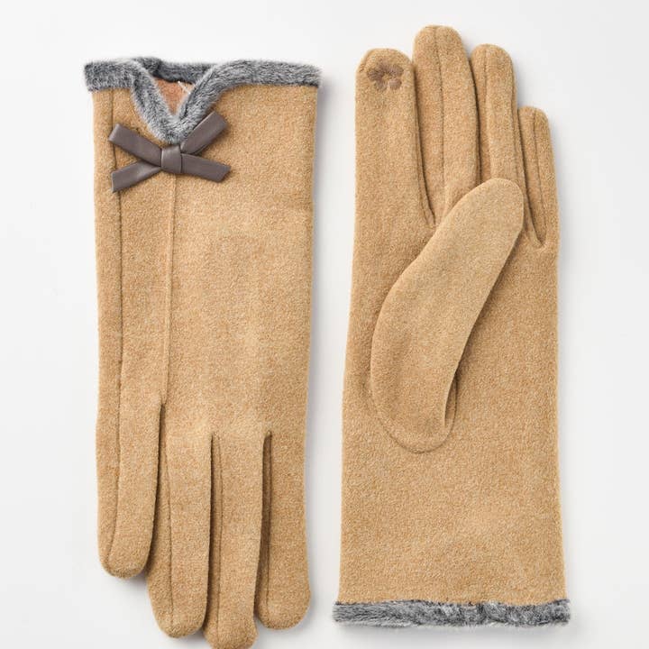 Funkyrel® Atzbranding Limited – wholesale Gloves – Women's – Gloving - Women's Winter Touchscreen Gloves with bow