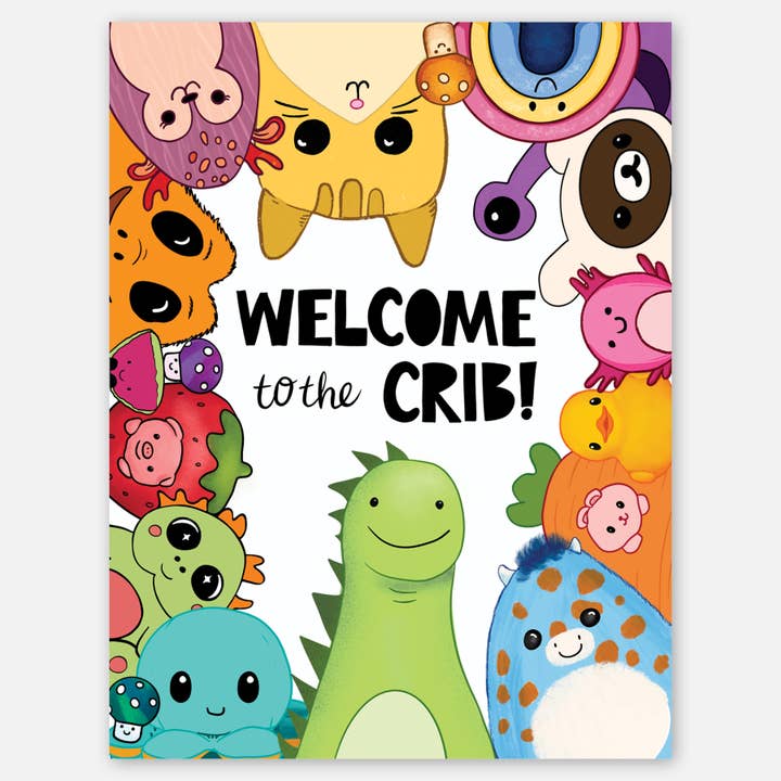 Welcome to the crib - A2 greeting card for wholesale by Paper Slam