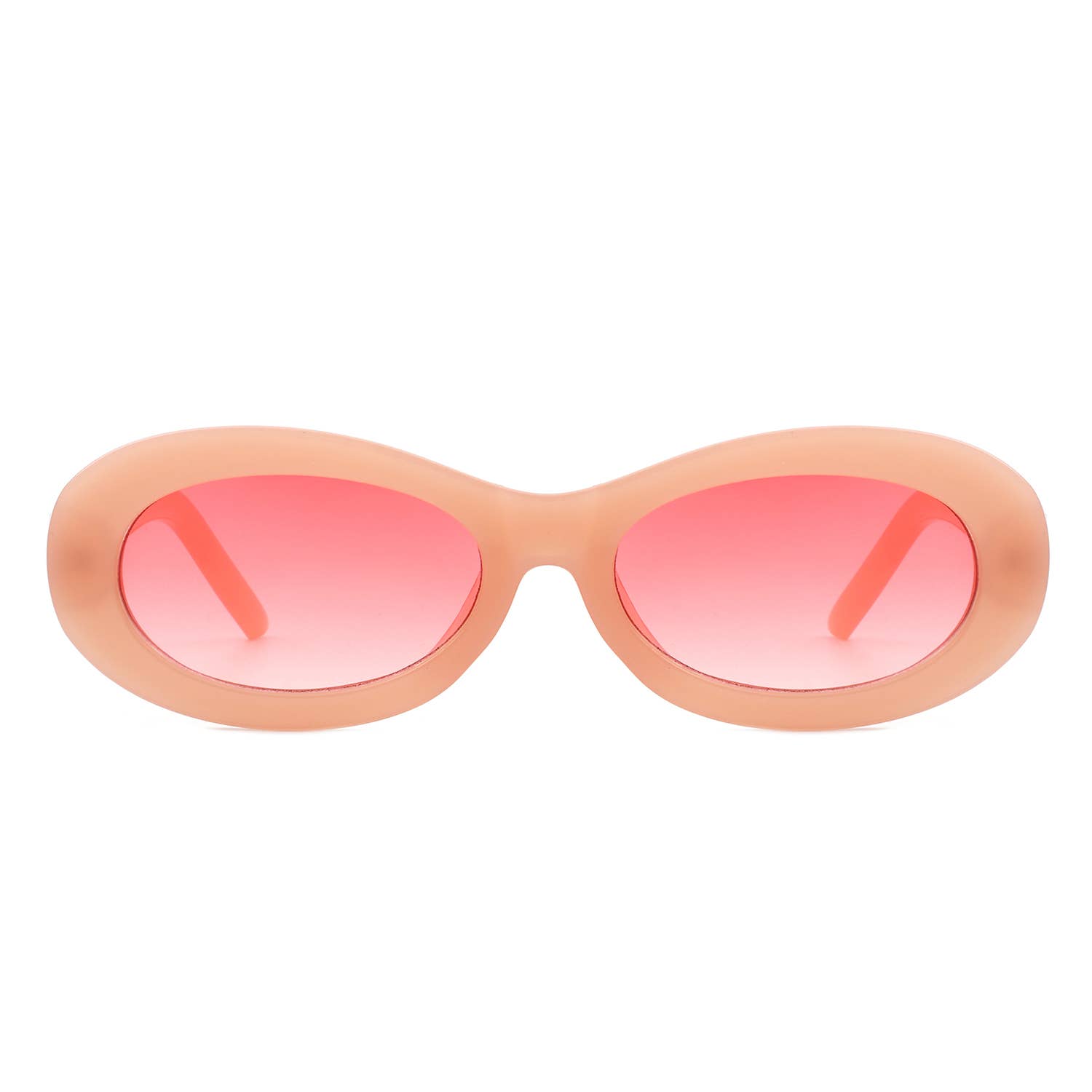 Cramilo Eyewear - Wholesale Sunglasses - Women's - Retro Oval 90s Inspired Fashion Slim Sunglasses 11