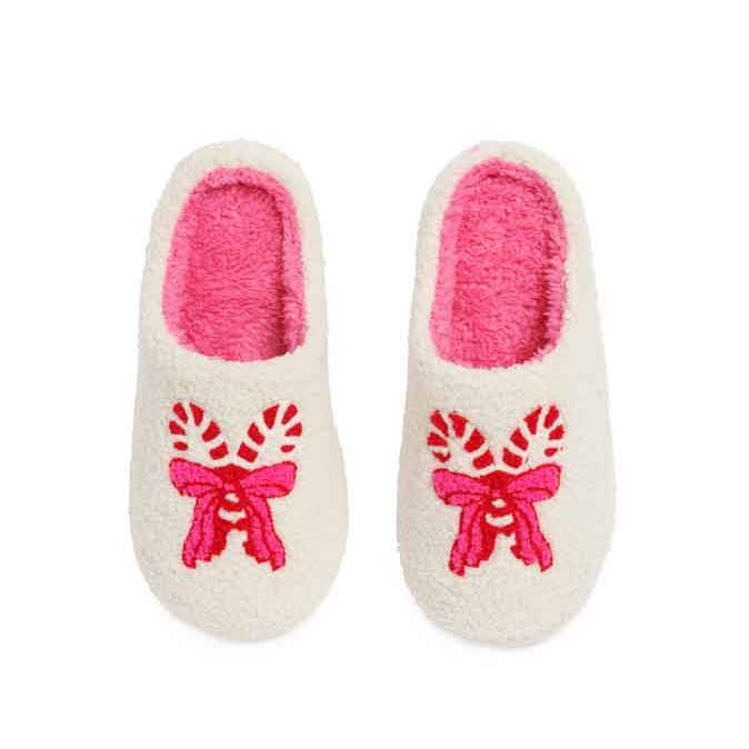 CANDY CANE SLIPPERS for wholesale by Shiraleah