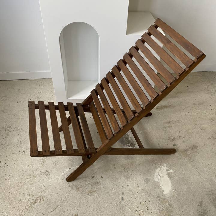 Office Objets - Wholesale Chair - Teak slatted folding lounge chair9