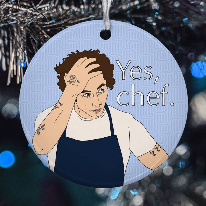 The Bear "Yes Chef" Holiday Ornament for wholesale by Citizen Ruth