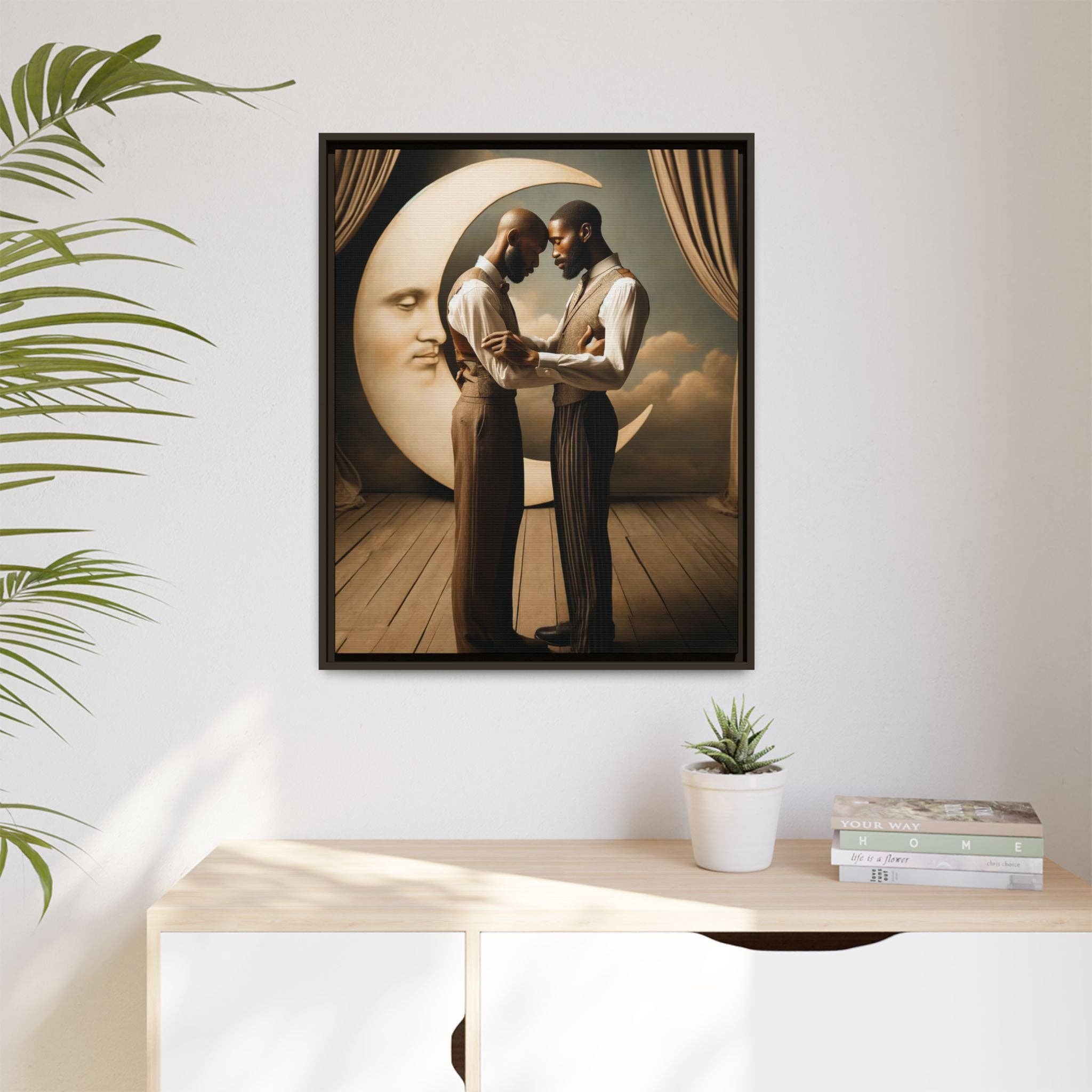 Walt & Pete - Wholesale Art Print - Missing Art Studies - Man In The Moon 00234