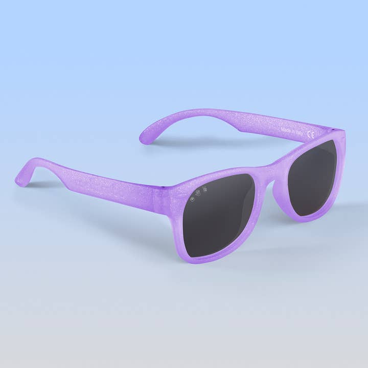 Lavender Glitter Sunglasses for wholesale by Roshambo Eyewear