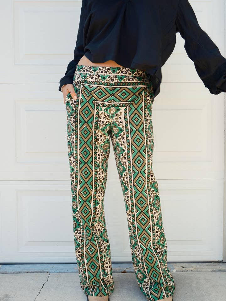 Rowan Tapestry Pant for wholesale by John & Mickie