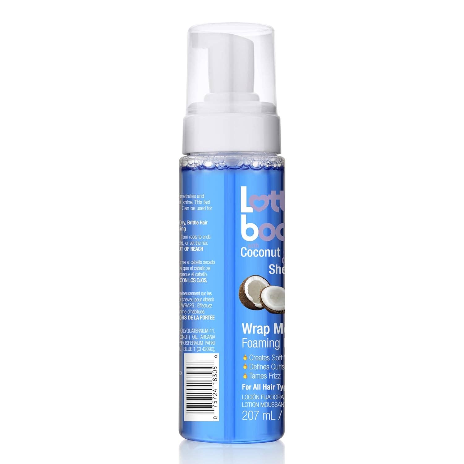 BranVx Distributors - Wholesale Hair Styling Gel/Mousse - Lottabody Wrap Me Foaming Mousse with Coconut & Shea Oil 7 oz. Lightweight Foam4