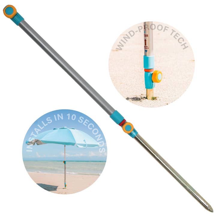 Handy Beach Anchor – Hammering Stake, 10-Second Install for wholesale by Handy Beach Goods