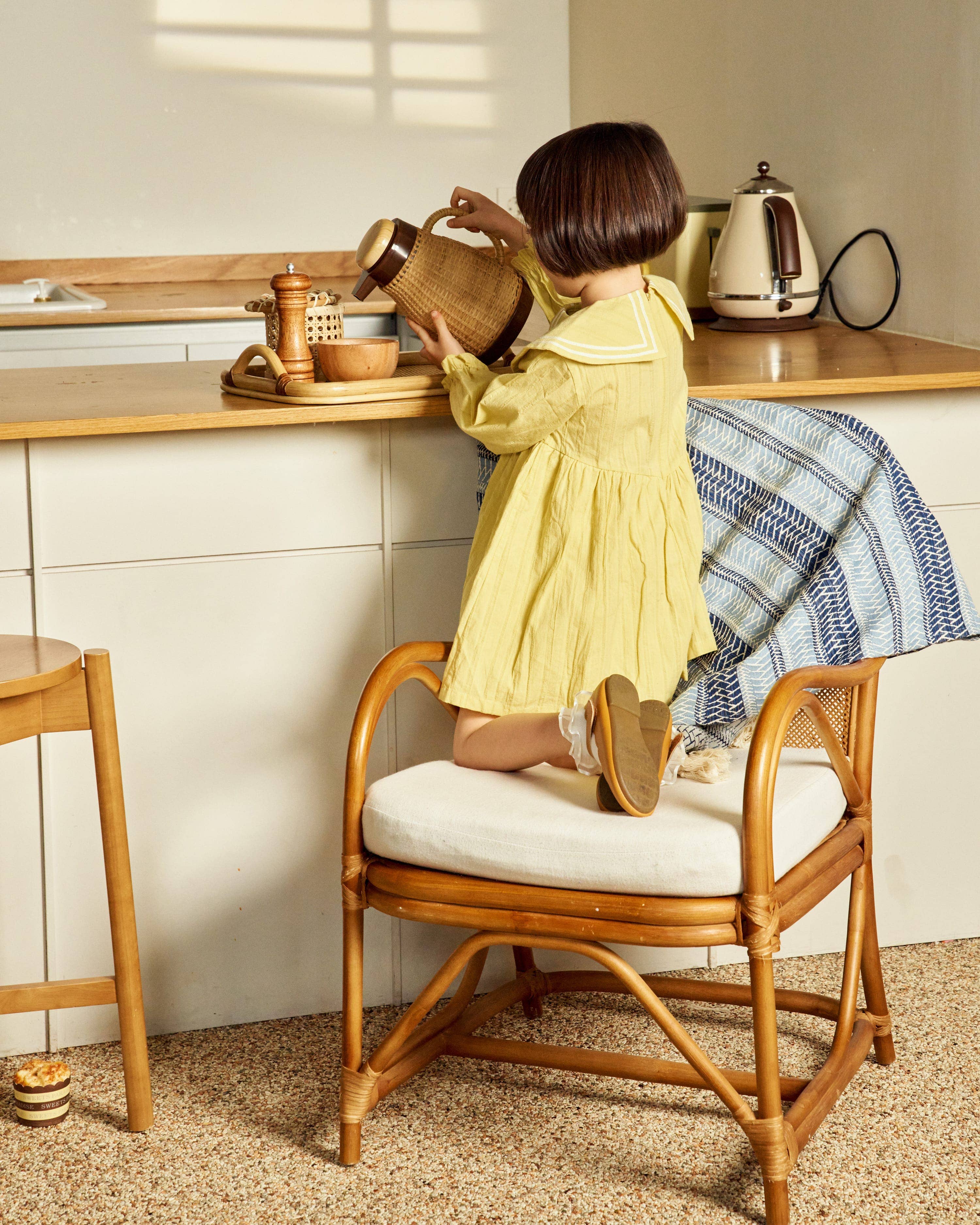 ToTo Heros - Wholesale Dress - Kids - Sarah Wide Collar Textured Dress6