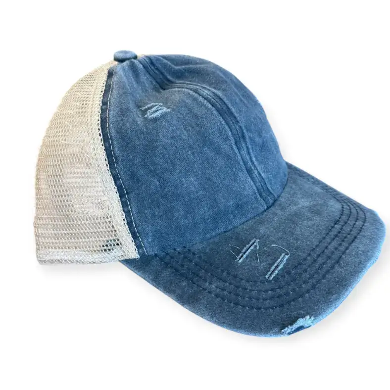 Designed To Flaunt - Wholesale Ponytail Cap - Women's - Kansas City Crown Women's Criss Cross Hat13