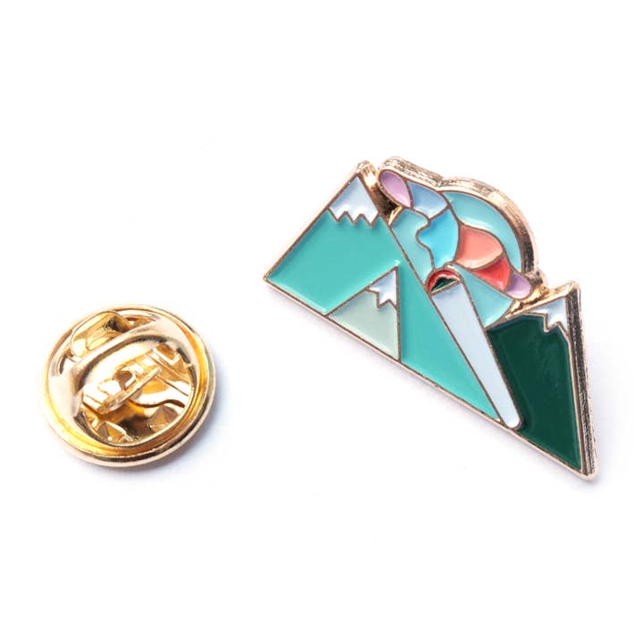 Northern Lights Enamel Pin for wholesale by Potted