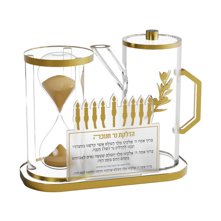 Hourglass & Oil Jug Set for wholesale by Feldart LLC