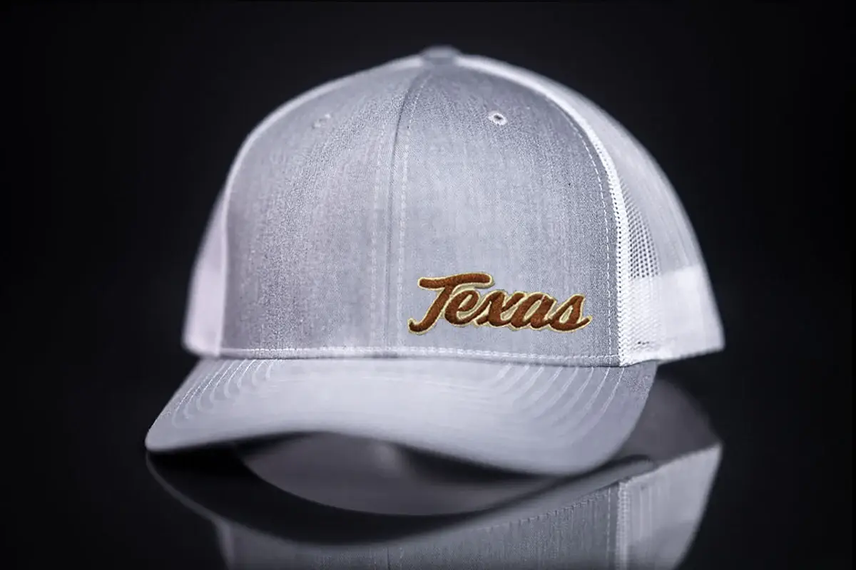 Last Stand Hats, LLC - Wholesale Trucker Hat - Unisex - Last Stand Texas Longhorn Texas Script Retro Hat1