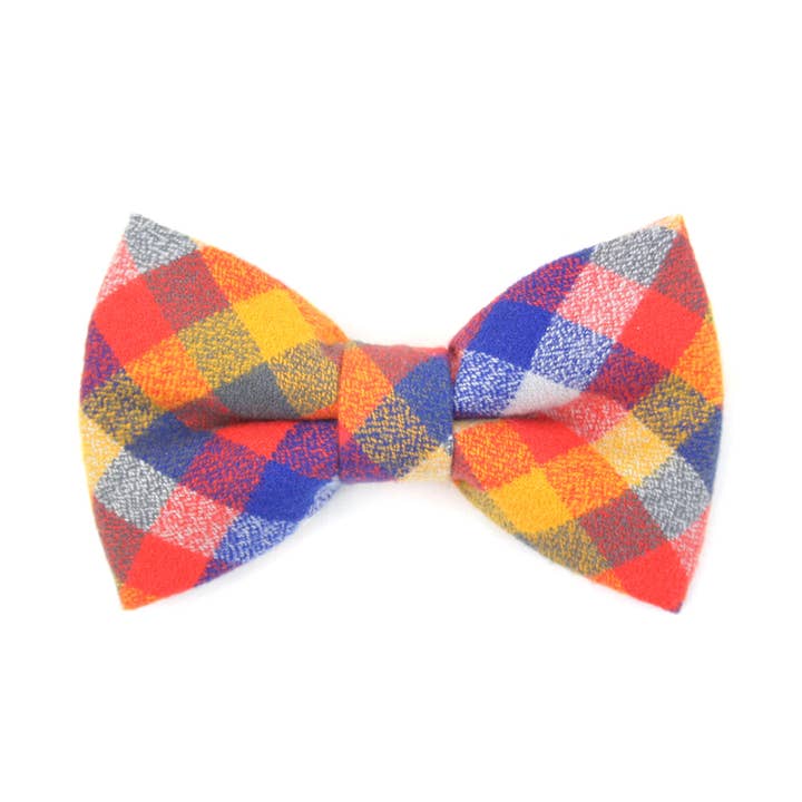 Felix Fall Flannel Plaid Pet Bow Tie for wholesale by Dusidog