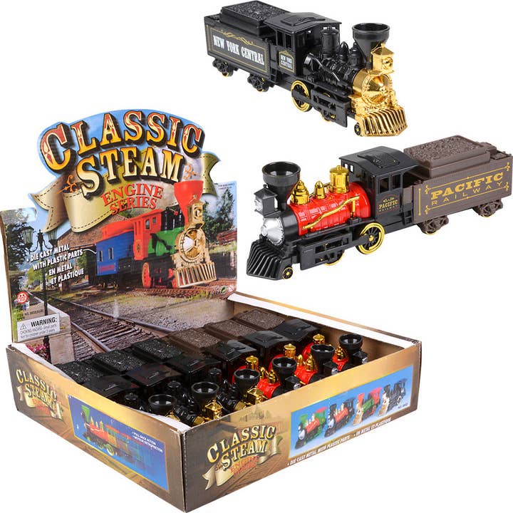 10" KLASSISCHE DAMPFMASCHINE — KOHLEDRUCKGUSSWAGEN für den Großhandel von Luna Die-cast Cars