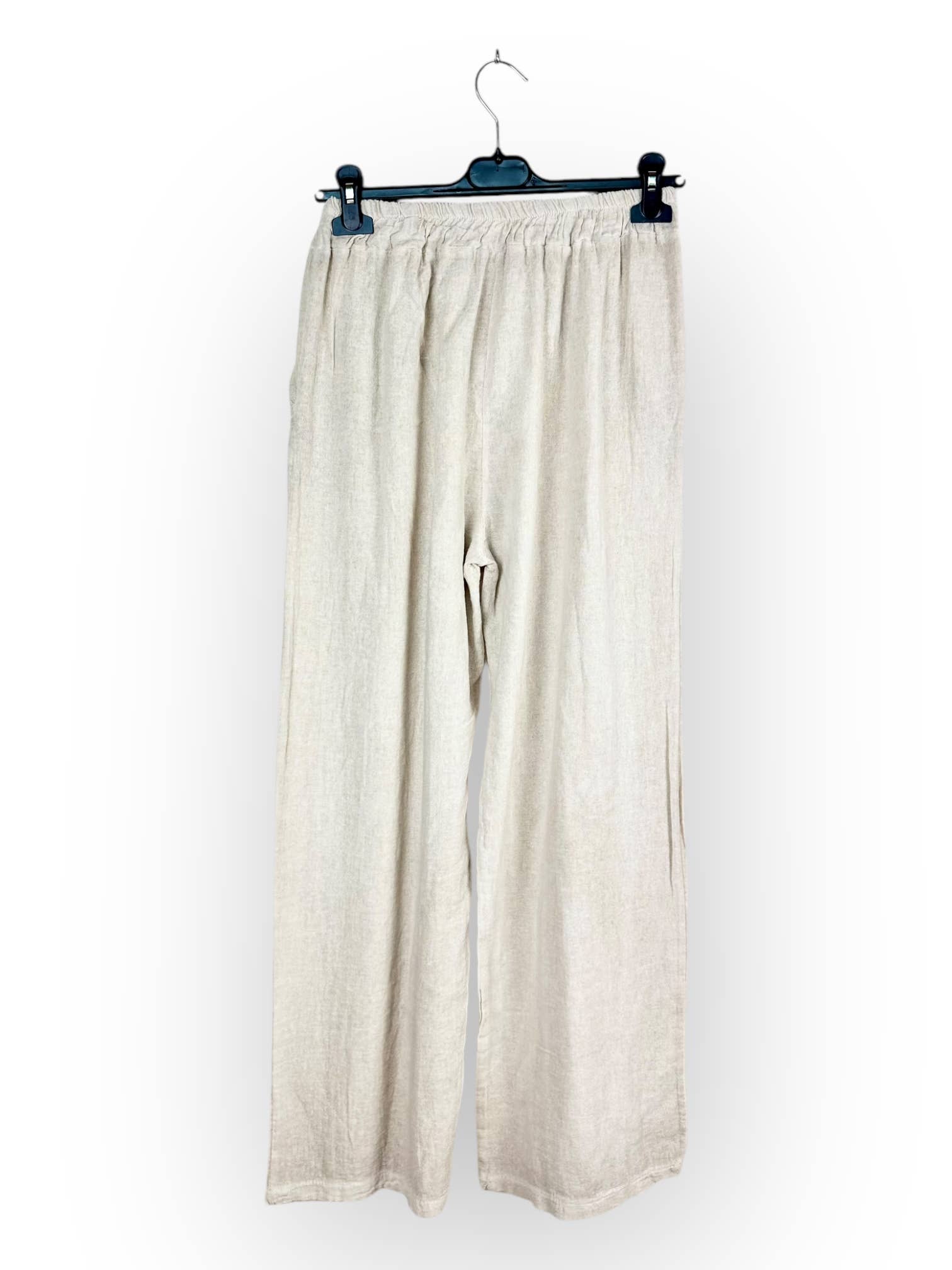 Lucky Nana - Wholesale Pants - Women's - SP 80374 - PLAIN LINEN AND COTTON PANTS25