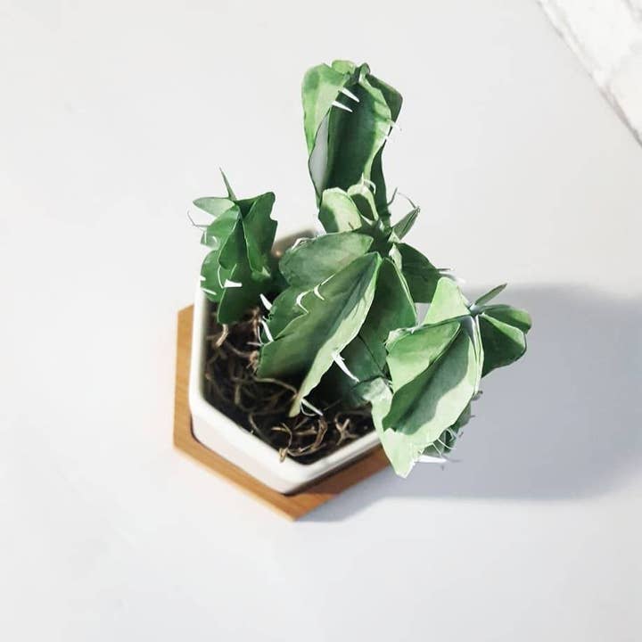 Beautiful Things By Bec - Wholesale Artificial Plant - Mini Paper Saguaro Cactus1