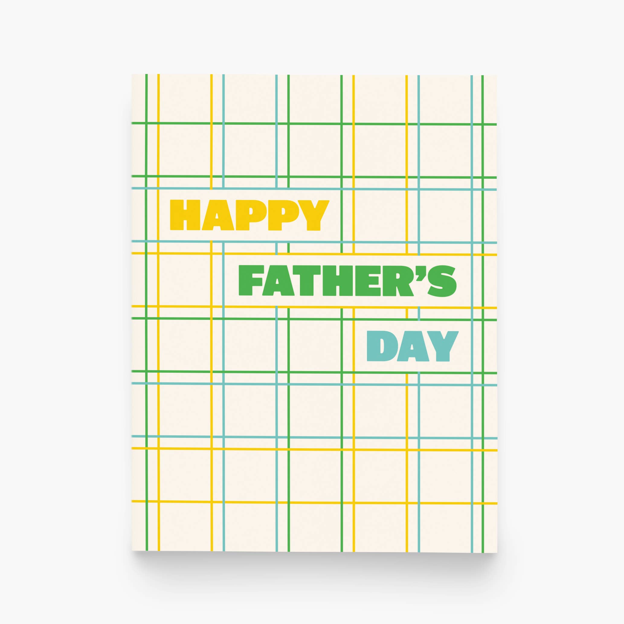 paper&stuff – Großhandel Vatertagskarten – Karierte Grußkarte zum Vatertag