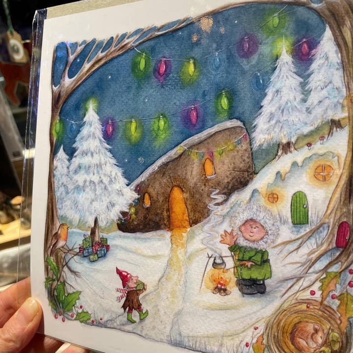 FreeRangeFaeries - Wholesale Art Print - Merry Christmas Hairy Bob! Square Signed Art Print 3