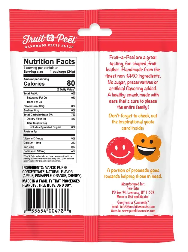 Fruit-a-Peel - Wholesale Fruit Snacks - Fruit-a-Peel Fun and Fruity Punch Fruit Flats2