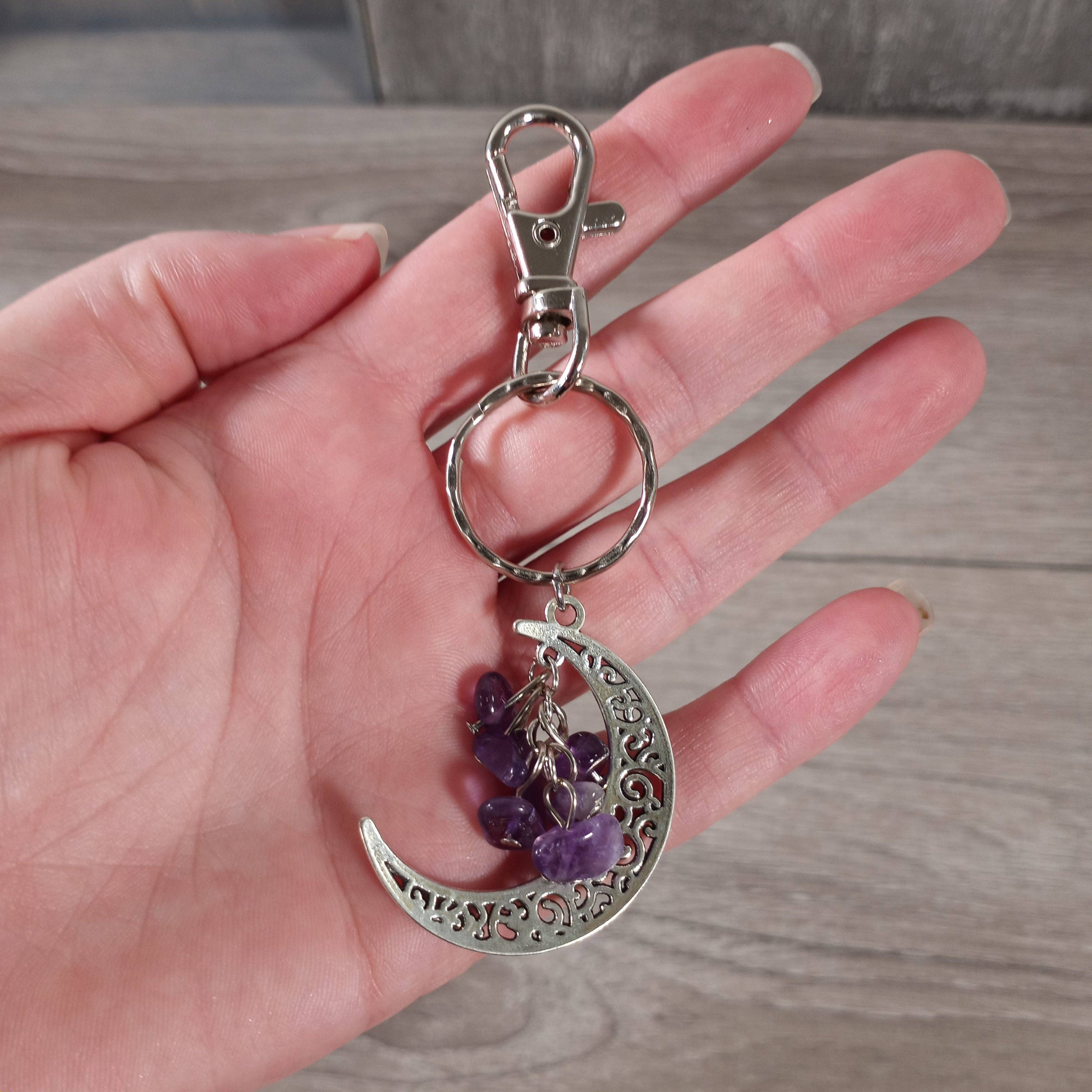 Keystone Crystals - Wholesale Keychain - Unisex - Gemstone Moon Keychains – Assorted Crystal Key Rings in Bulk3