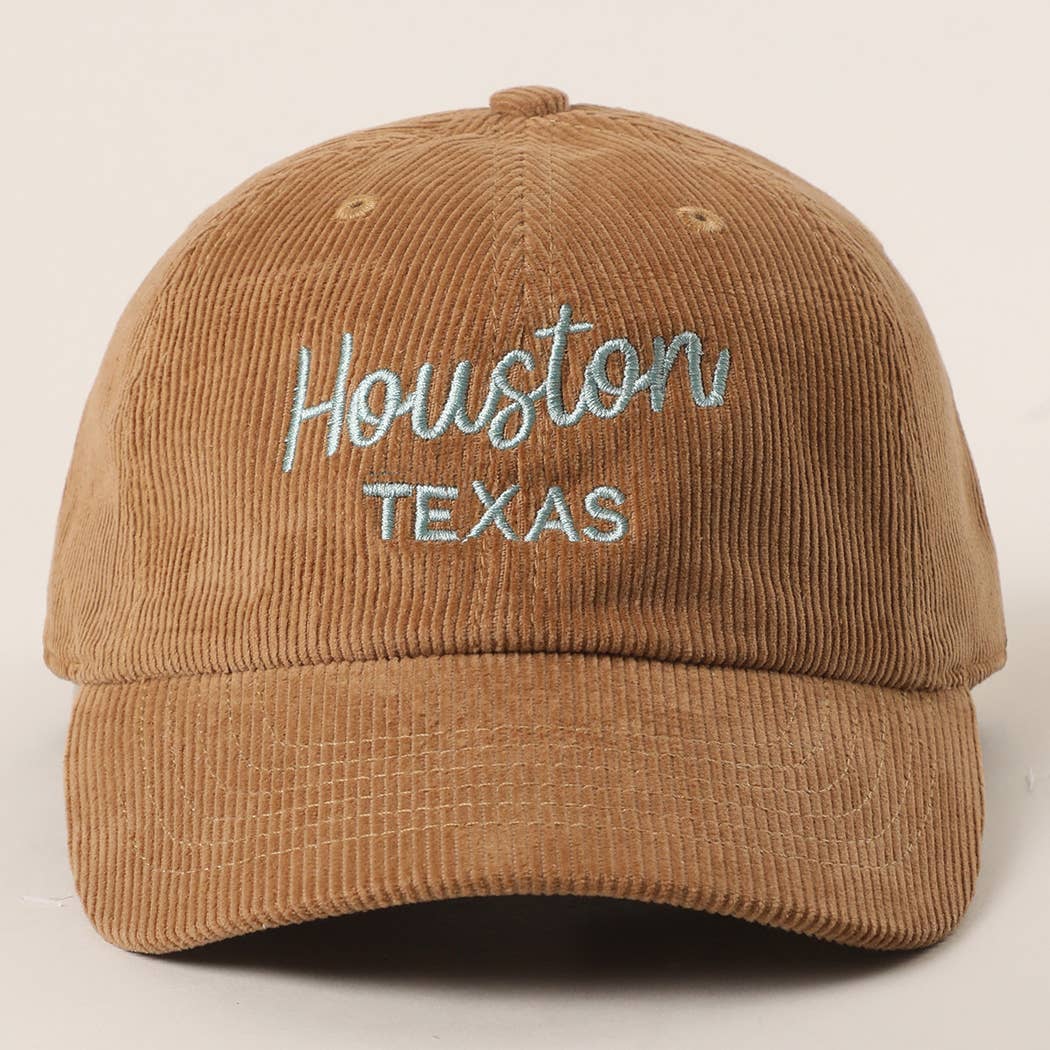 Custom Corduroy Embroidered Hat – Your City & State Design for wholesale on Faire6