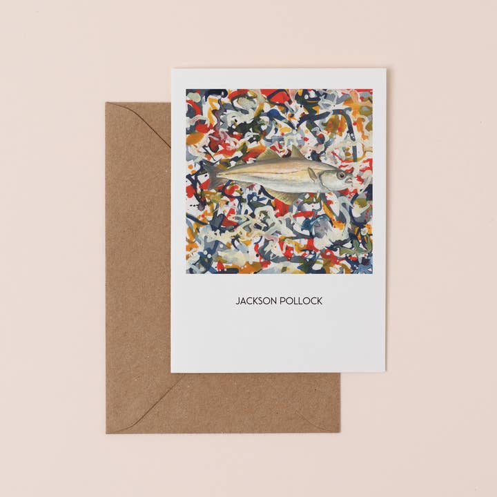 Art Fish - Carte Jackson Pollock pour la vente par Mister Peebles
