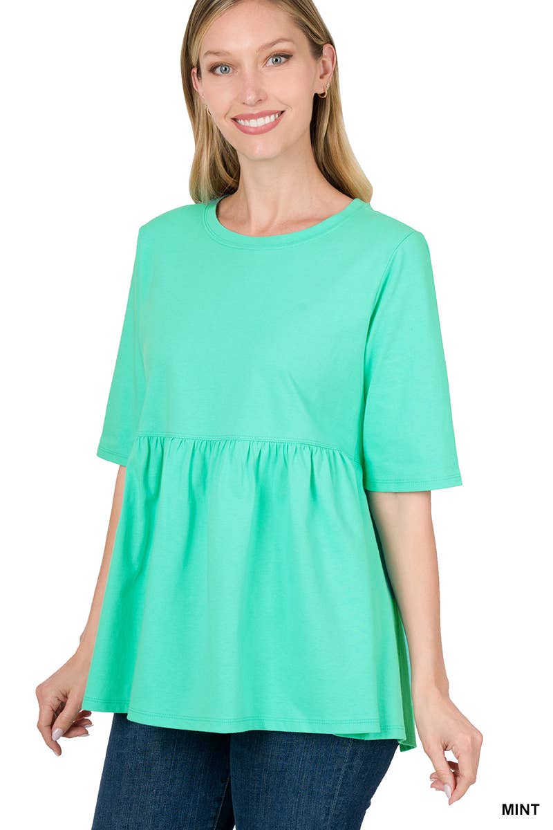 42POPS - Vendita all'ingrosso Tunica - Donna - ",,..._ Tunica in Cotone con Arricciatura a Vita Impero28