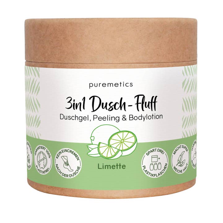puremetics GmbH – wholesale Duschtvål – 3in1 dusch fluff 'lime'