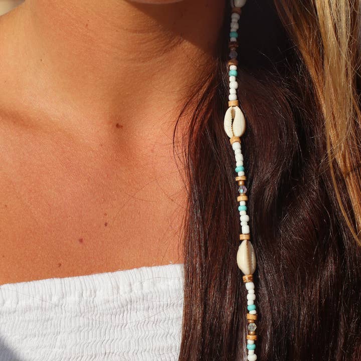 Brielle's Shells - Wholesale Hair Extensions - Multi-Shell Beaded Mermaid Extension6