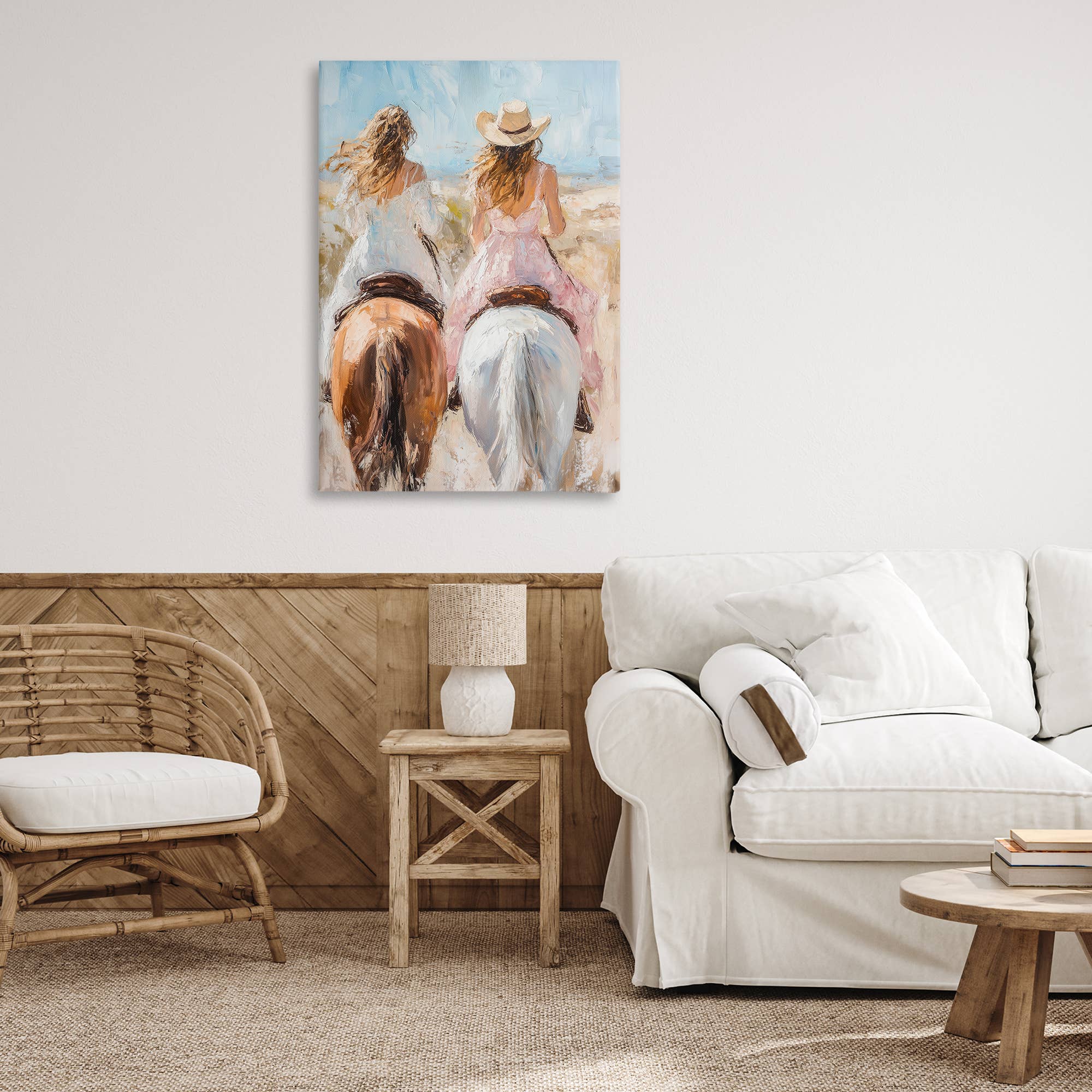 Stupell Industries - Vente Enseigne murale - Amies Cowgirls & Chevaux - Art Mural Non Encadré4