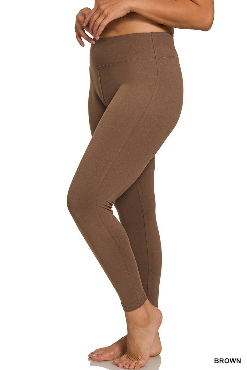 Vanilla Monkey - Wholesale Pants - Women's - Plus Microfiber Soft Waistband Full Length Leggings1