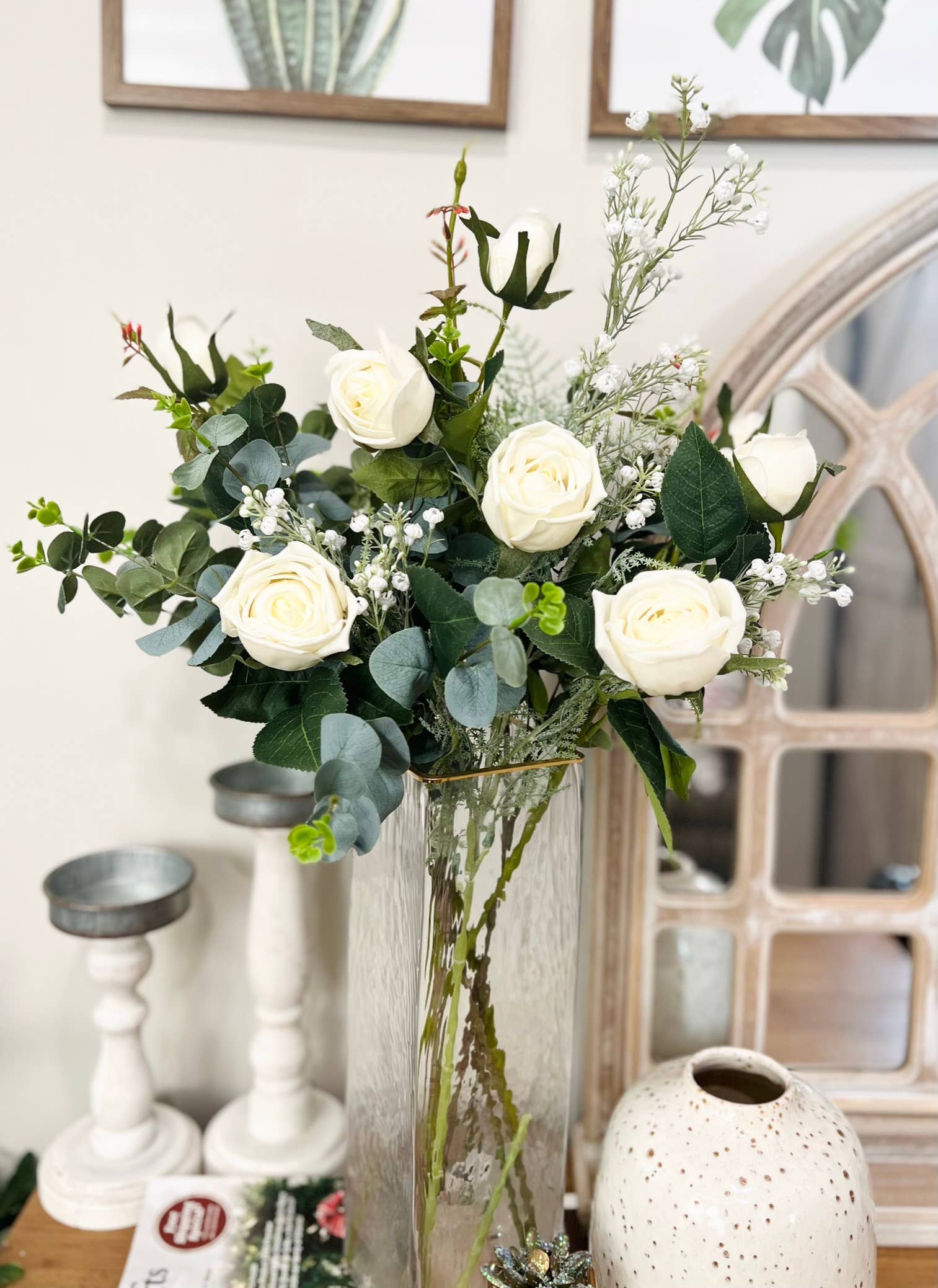 Angel Isabella - Wholesale Artificial Flowers - 24" Real Touch Rose-3 flowers3