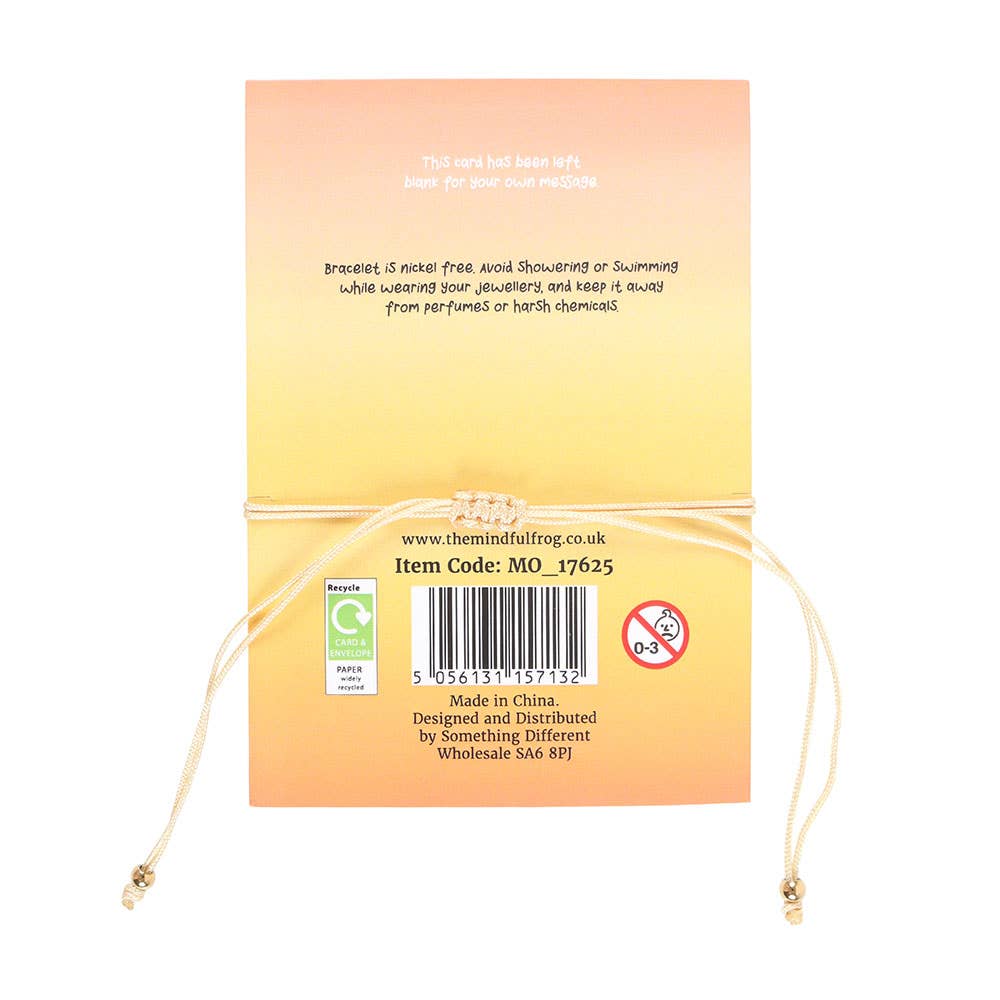 Something Different Wholesale - Wholesale Armband met kralen - Be Brave armband met gele jade kristallen maan4