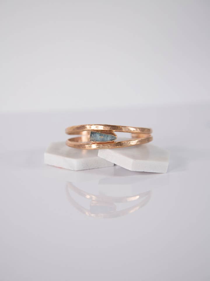 Brazalete aguamarina - Oro para venta al por mayor de Lonewolf Collective