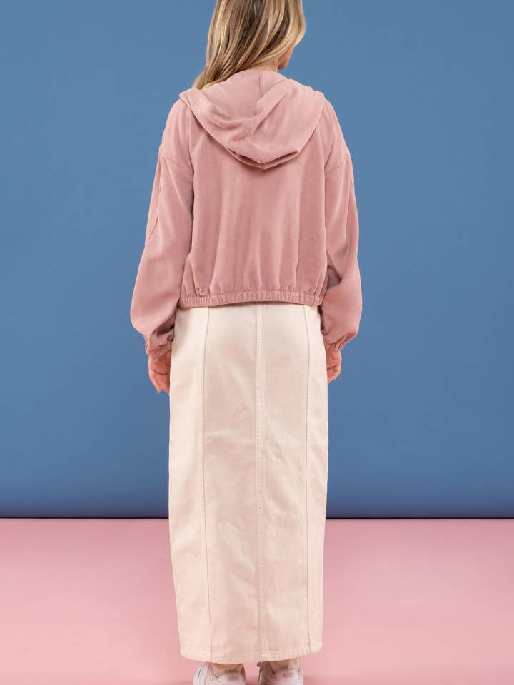 Blu Pepper - Wholesale Jacket - Women's - CORDUROY ZIP UP JACKET1