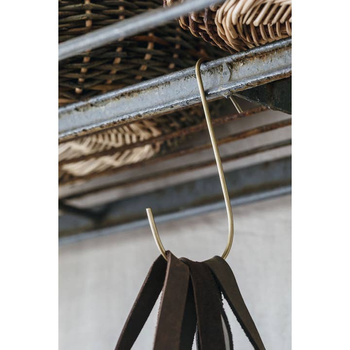 Fog Linen Work - Wholesale Wall hook - Brass J Hook (M)2