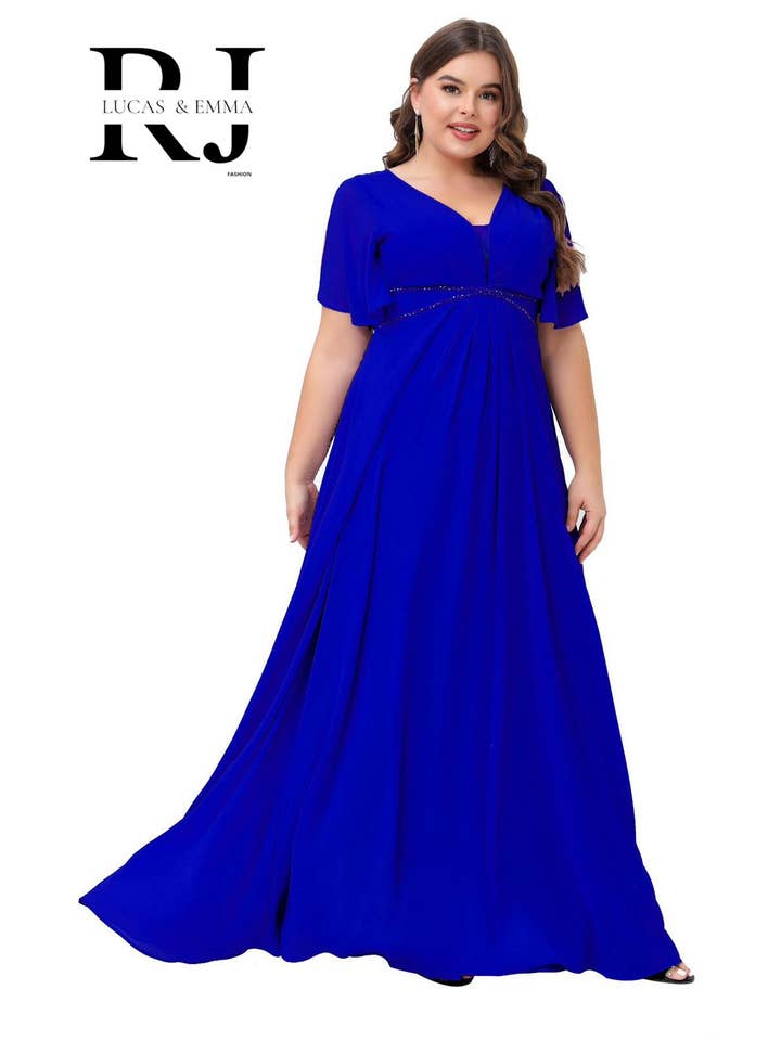 Lucas & Emma - Sarl RJ & co - Vente Robe de soirée – femme - Robe de soirée grande taille Houston 22291