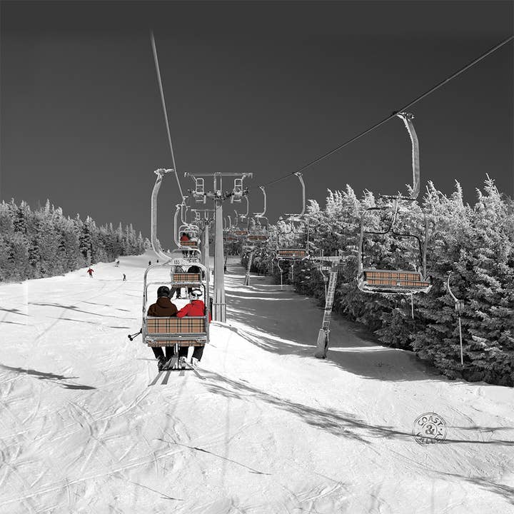 Coast and Valley - Wholesale Art Print - Decorative picture 40x40cm mountain/ski