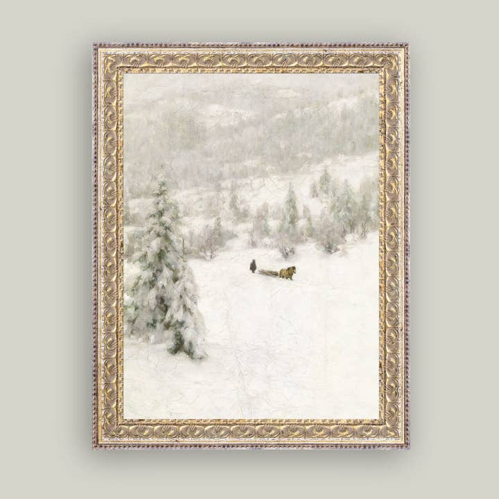 Winter Landscape Framed Antique Art and other Purchase Wholesale framed art. Free Returns & Net 60 Terms on Faire trending on Faire.