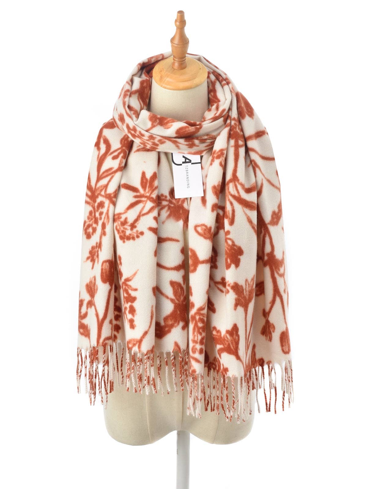 Funkyrel® Atzbranding Limited - Wholesale Scarf - Women's - Scravii - Floral Winter Scarf3