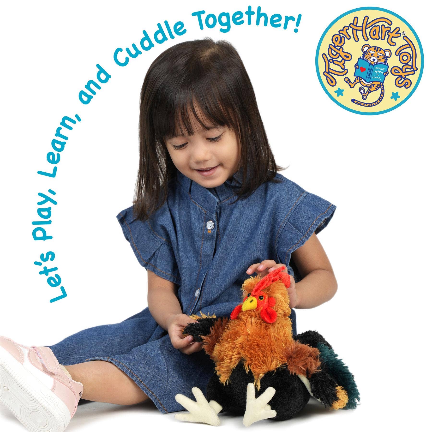 VIAHART Toy Co. - Wholesale Stuffed/Plush Toy - Kids & Baby - Riley The Rooster - 8 Inch Chicken Stuffed Animal Plush2