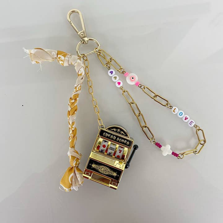 Liviana Lisbon - Wholesale Purse/Bag Accessory - Women's - PORTE-CLÉS MACHINE À SOUS OR0