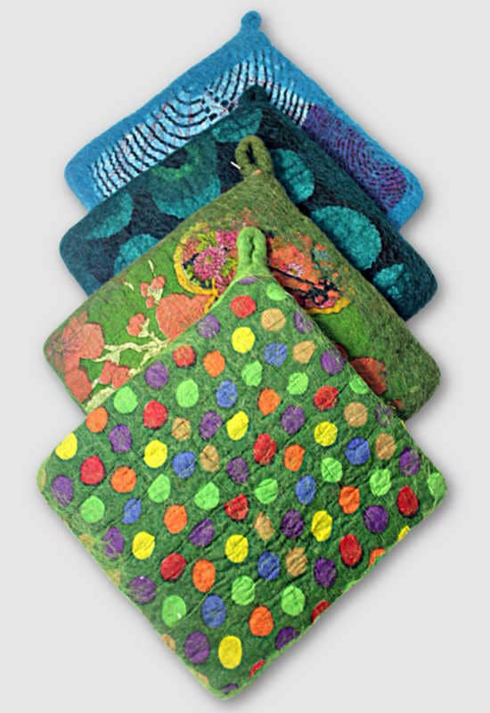 Ganesh Himal Trading - Wholesale Oven Mitt/Pot Holder - Felt Potholder, Cotton Infused1